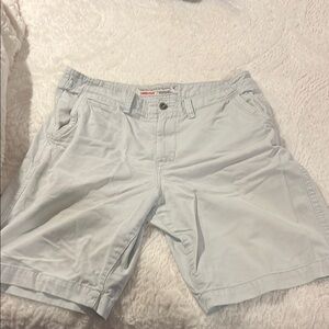 American Eagle Outfitters Longboard White Cargo Shorts Relaxed Fit